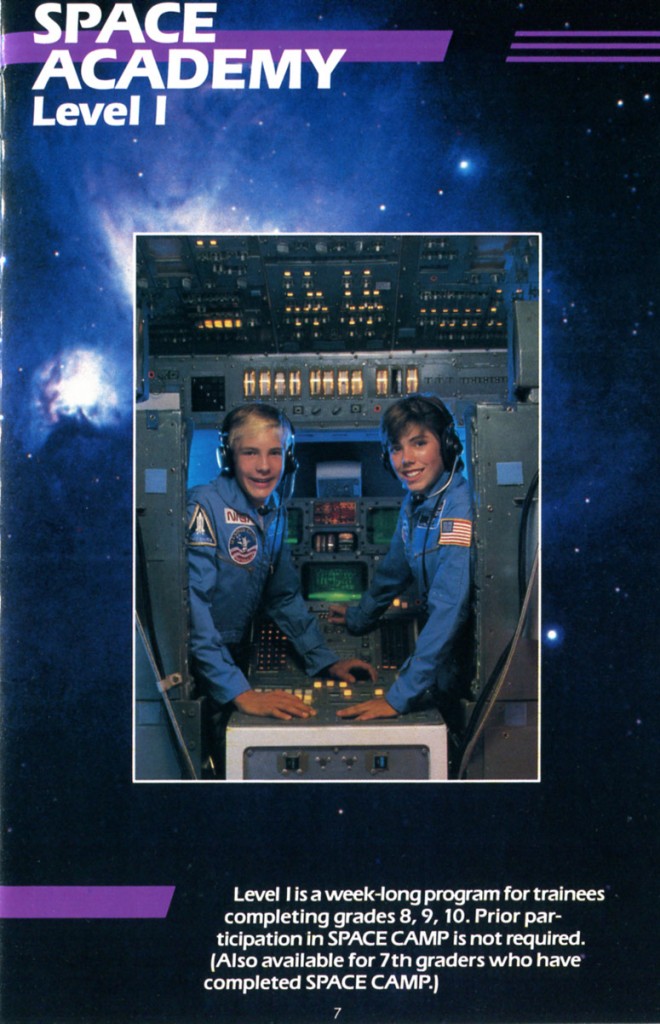 1988 Space Camp Brochure - Page 7